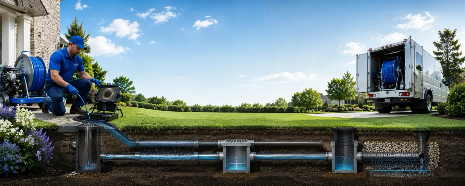 Outdoor drain cleaning information for Moira, NY